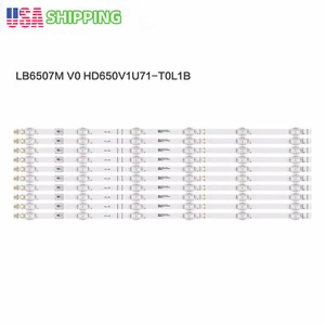 LED Strips(10)For Hisense LB6507M V0 65H6570F 65H6510G H65B7100 H65B7300 HE659XH - Picture 1 of 5