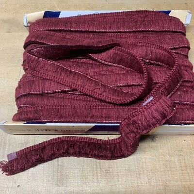Conso Ruche Fringe Trim British Trimmings Oxford Burgundy England 1999 - Image 1 of 4