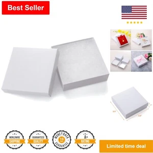 Sturdy Small Multi-use Gift Boxes - Durable Cardboard - 40 Pack 3.5x3.5x1 Inch - Picture 1 of 9