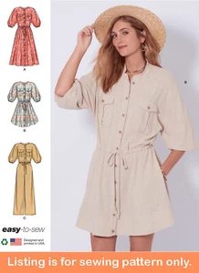 SEWING PATTERN Womens Clothes Clothing - Long Jumpsuit Dress Safari Pockets 9544 - Picture 1 of 3