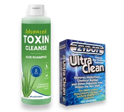 Advanced Toxin Cleanse Shampoo Hair Detox Follicle Testing w/ Zydot Ultra Clean