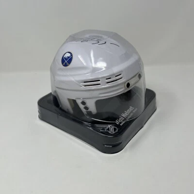Buffalo Sabres Mini Helmet Replica White Plastic SIGNED Rasmus Ristolainen #55 - Image 1 of 4