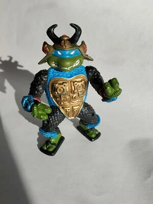 TMNT 1990 PLaymates LEONARDO SEWER SAMURAI- Loose Action Figure - Image 1 of 4
