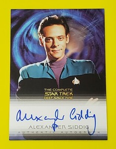 Star Trek The Complete Deep Space Nine Autograph Alexander Siddig as Dr Bashir  