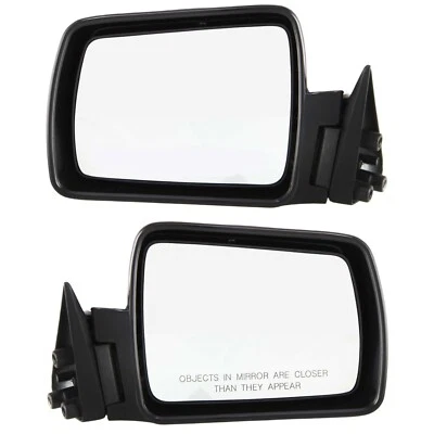 Manual Side View Door Mirrors Pair Set of 2 for Jeep Cherokee Comanche Wagoneer - Image 1 of 4