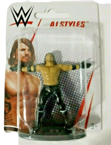 AJ  STYLES 3 Inch WWE Action Figure Wrestling Mattel Micro Collection Toy New Cover