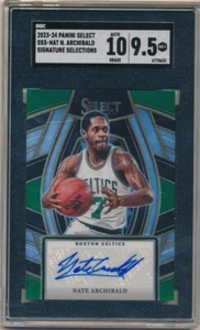 NATE ARCHIBALD 2023/24 PANINI SELECT SILVER PRIZMS AUTOGRAPH SP AUTO SGC 9.5 GEM - Picture 1 of 2
