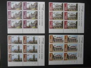 NEW ZEALAND PLATE BLOCKS SET NHM-1982 ARCHITECTURE (3rd Series) SG 1262/5 - Picture 1 of 1