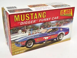 Jo-Han 1/25 - Ford Mustang 'Digger' Funny Car Dragster Vintage Model Car Kit - Picture 1 of 5