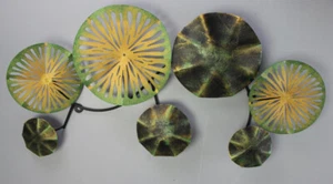 Metallbild 3D-Wandbild 74 x 38cm Lebenskreise Kreise Industrie Stil Shabby M1-MB - Bild 1 von 5