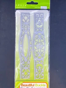 Beautiful Buckle Strip Metal Die Set by Tonic Studios 64E 8" Long - Picture 1 of 2