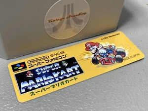 Super Mario Kart (SNES/Super Famicom) Game Label - Picture 1 of 1