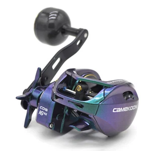 Carrete de pesca de baitcasting multicolor tamaño 400 33 lbs disco de carbono arrastre 60 lb/290yds - Imagen 1 de 11