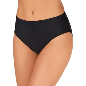 Island Escape Bikini Bottom Black Full Coverage, Size 14 - Picture 1 of 9