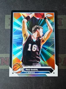 2024 Topps Chrome Basketball Black Refractor Pau Gasol /10 - Picture 1 of 2