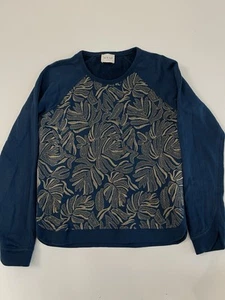 Wrap London Sweatshirt Damen Gr. 4 Tropical Foliage bestickt Beachy Coastal - Bild 1 von 5
