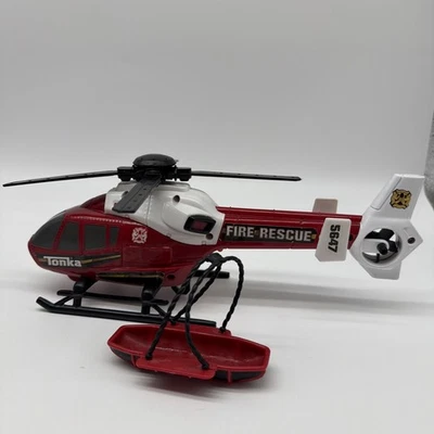 Tonka Rescue Force Fire Rescue Helicopter With Rescue Basket Tested - Image 1 of 4