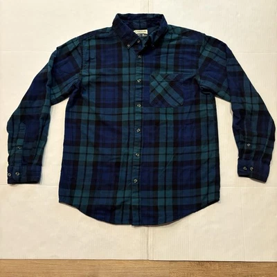 Magellan Shirt Mens Medium Blue Green Long Sleeve Button Down Outdoor Sportswear - Image 1 of 4