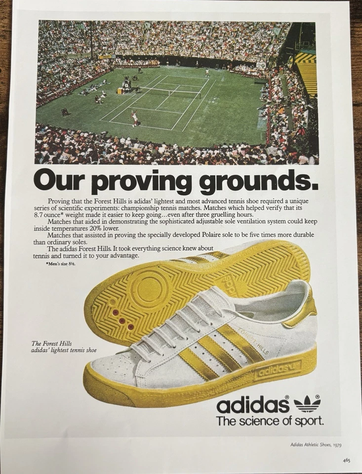 Foto de recorte de libro Adidas The Forest Hills 1979 anuncio impreso  Foto 1 de 1