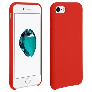 Coque iPhone SE 2022 / 2020 et 8 / 7 Souple Soft Touch Anti-rayures Rouge - Photo 1 sur 5