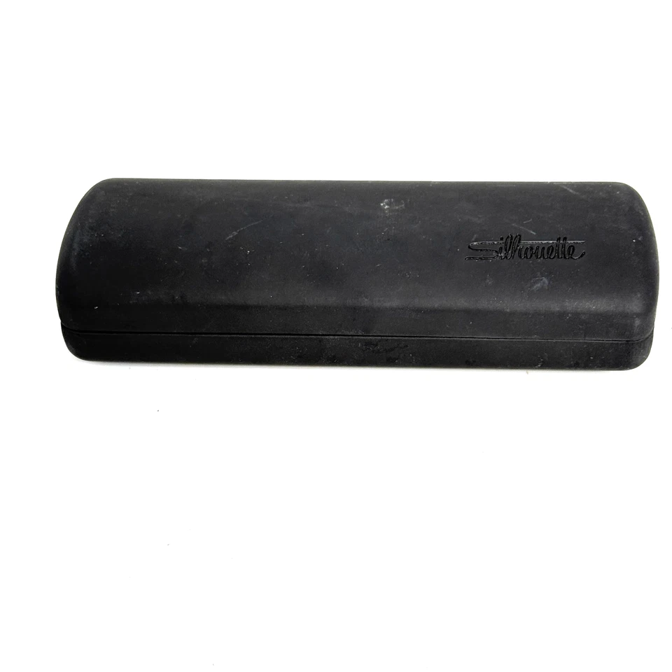 Estuche para gafas Silhouette negro con tela Foto 1 de 3