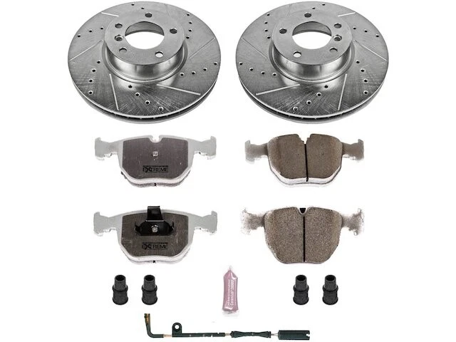 Kit de pastillas de freno delanteras y rotor para BMW 530i 2002 2001-2003 WH854JR Foto 1 de 1