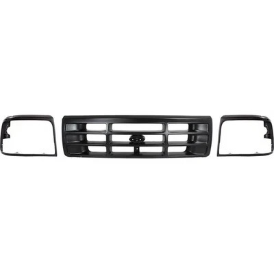 Grille Grill for F150 Truck F250 F350 Ford F-150 F-250 F-350 F-Super Duty Bronco - Image 1 of 4