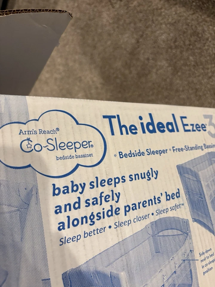 Cuna para dormir Arm’s Reach Mini Ezee 3 en 1 con colchón transpirable Foto 1 de 3