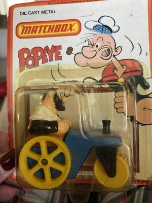Matchbox 1980 Popeye CS-14 Bluto's Road Roller Blue - Image 1 of 4