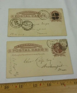 1886 1887 1 centavo Thomas Jefferson lote de tarjetas postales Estados Unidos preimpresas - Imagen 1 de 2