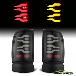 For 94-01 Dodge Ram 1500/94-02 Ram 2500/3500 LUXX-Series LED Black Tail Lights - Foto 1 di 11