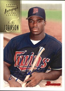 1997 Bowman Certified Blue Ink Autographs #CA69 J.J. Johnson 