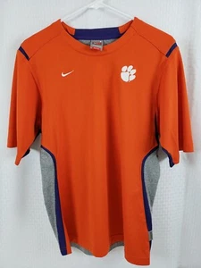 Nike Clemson Tigers Men's Orange Dri-Fit Shirt Size Small - Picture 1 of 11