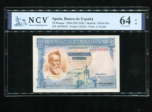 tu_bazar BILLETE 25 PESETAS 1936 SOROLLA SERIE A 5759225 SC SIN CIRCULAR - Imagen 1 de 2