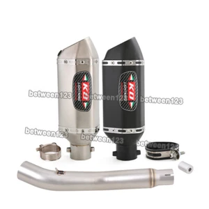 For Honda CBR250R 2011-2016 Exhaust Muffler Stainless steel Tail Pipe Mid Link - Picture 1 of 20