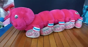 VINTAGE LOTS A LOTS LEGGGGGS RED/PINK CATERPILLAR  ORIGINAL PLUSH - Picture 1 of 5