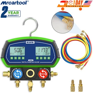 Collettore digitale refrigerante HVAC manometro temperatura vuoto pressione perdite tester - Foto 1 di 21