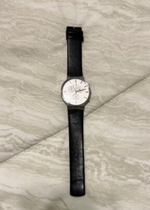 SKAGEN SKW6196 Black Ancher Leather Strap Watch - Picture 1 of 5