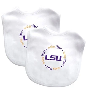 BabyFanatic - LSU Tigers - bavaglini con licenza ufficiale NCAA confezione da 2 nuovi in confezione - Foto 1 di 1