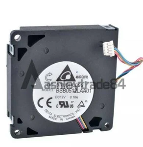 1 PC pour BSB0512LAA01 Delta DC12V 0.10A Ventilateur de refroidissement 4 broches 50*50*10mm - Photo 1/3