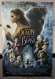 La Bella y la Bestia de Disney - Póster original de la película DS - 27x40 D/S 2017 - Imagen 1 de 13