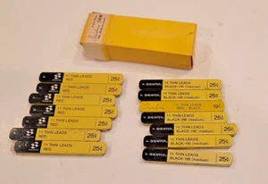 Sheaffer Vintage Fineline Pencil Lead Refill Lot 14 Tins Red and Black - Picture 1 of 3