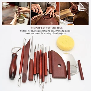 Clay Tools Kit, 16PCS Clay Sculpting Tools, Basic Clay Pottery Carving Tool K... - Picture 1 of 12