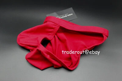 N2N Bodywear Men briliant red brushed string bikini underwear size S M L