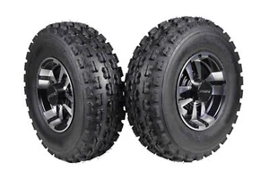 MASSFX 22x7-10 ATV Front Tire & 10x5 4/156 Machined Wheel Kit 22x7x10 (2 Pack) - Bild 1 von 5