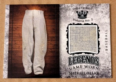 2020 Sportkings Vol. 2 Sherm Lollar Game Worn Pants - Yankees White Sox - Image 1 of 2