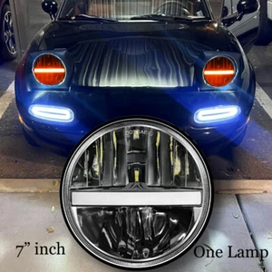 7" LED Headlight Lamp Turn DRL Hi-Lo For Mazda 1990-1997 NA & for Miata MX5 MX-5 - Picture 1 of 13