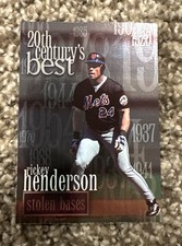 1999 Topps 20th Century's Best Rickey Henderson New York Mets #233 HOF GOAT