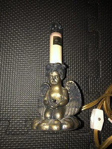 Vintage 1993 Mini Price Products Portable Lamp Cherub Angel 6” - Picture 1 of 4
