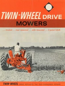 Allis Chalmers Twin Wheel Drive Mowers 3 pt Hitch Series 80 Brochure - Picture 1 of 9